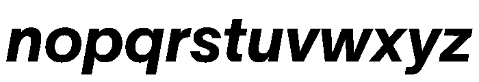 TWKLausanne 800Italic Font LOWERCASE