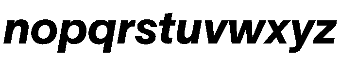 TWKLausanne 850Italic Font LOWERCASE