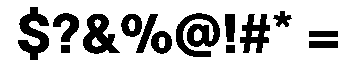 TWKLausanne 900 Font OTHER CHARS