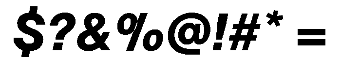 TWKLausanne 900Italic Font OTHER CHARS