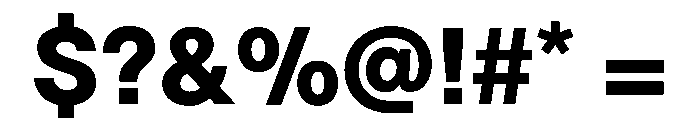 TWKLausanne 950 Font OTHER CHARS