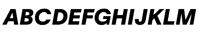 TWKLausanne 950Italic Font UPPERCASE