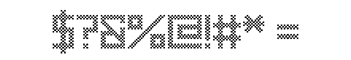 TwoTone Checker Font OTHER CHARS