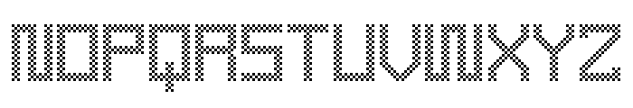 TwoTone Checker Font UPPERCASE