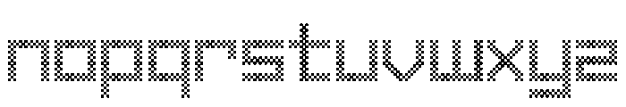 TwoTone Checker Font LOWERCASE