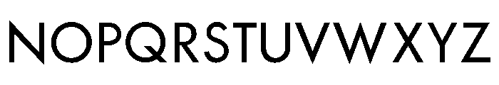Twentieth Century Regular Font UPPERCASE