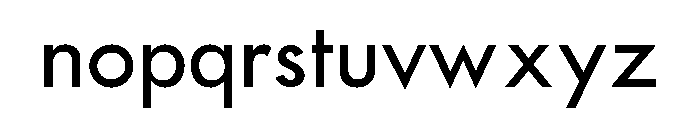 Twentieth Century Regular Font LOWERCASE