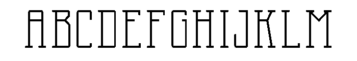 Two Letter Monogram Inline Font UPPERCASE