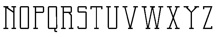 Two Letter Monogram Inline Font UPPERCASE