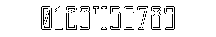 Two Letter Monogram Outline Font OTHER CHARS