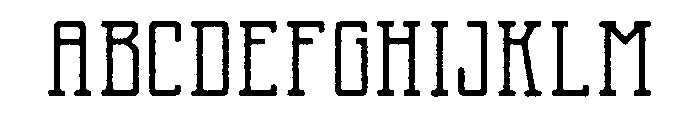 Two Letter Monogram Rough Font UPPERCASE