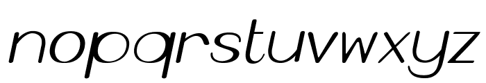 TweedleItalic Font LOWERCASE