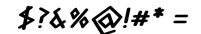Twigero-BoldItalic Font OTHER CHARS