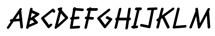 TwigeroItalic Font LOWERCASE