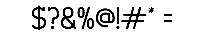 Typegrit Regular Font OTHER CHARS