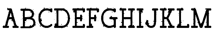 Typegrit Regular Font UPPERCASE