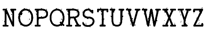 Typegrit Regular Font UPPERCASE