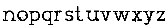Typegrit Regular Font LOWERCASE