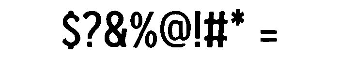 Typely Font OTHER CHARS