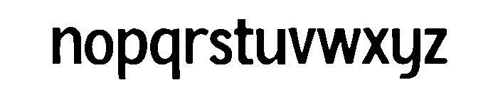 Typely Font LOWERCASE