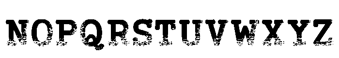Typewriter Distressed Regular Font UPPERCASE