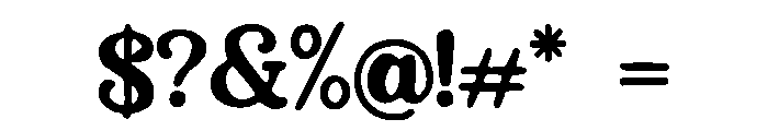 Typewriter_Echo Font OTHER CHARS