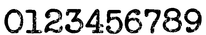 Typewriter Grunge Regular Font OTHER CHARS