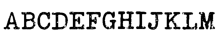 Typewriter Grunge Regular FONT
