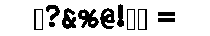 Typewriter Minimalist Regular Font OTHER CHARS