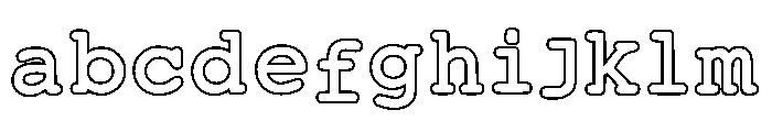 Typewriter Outline Regular FONT