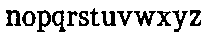 Typewriter_WTL_ Font LOWERCASE