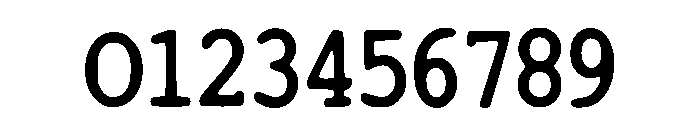 Typewriter2 Regular Font OTHER CHARS