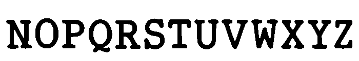 Typewriter2 Regular Font LOWERCASE