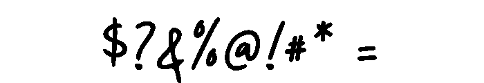 Typoria Font OTHER CHARS