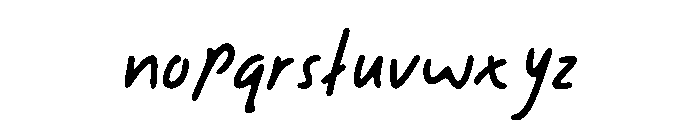 Typoria Font LOWERCASE