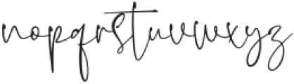 TylertheSignature otf (400) Font LOWERCASE