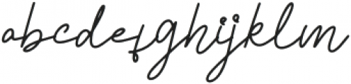 Tyloos Signature otf (400) Font LOWERCASE