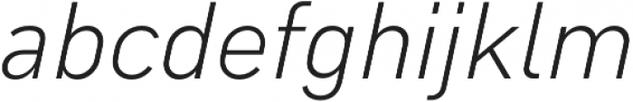 Type-36 Light Italic otf (300) Font LOWERCASE