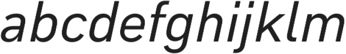Type-36 Medium Italic otf (500) Font LOWERCASE