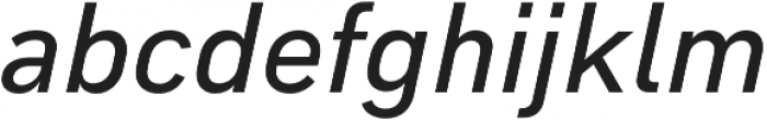 Type-36 SemiBold Italic otf (600) Font LOWERCASE