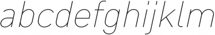 Type-36 Thin Italic otf (100) Font LOWERCASE