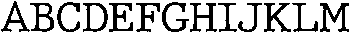 TypeWorn Regular otf (400) Font UPPERCASE