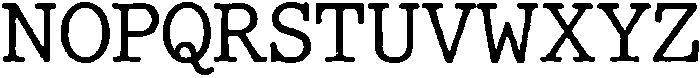 TypeWorn Regular otf (400) Font UPPERCASE