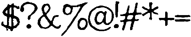 Typewriter Rough Regular otf (400) Font OTHER CHARS
