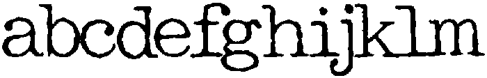 Typewriter Rough Regular otf (400) FONT