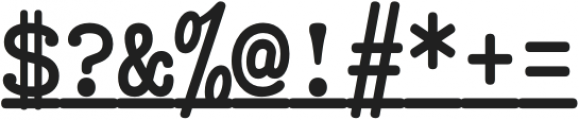 Typewriter Spool CLN Bold Italic otf (700) Font OTHER CHARS