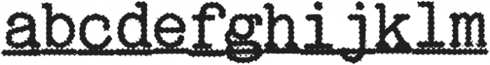 Typewriter Spool RUF Bold Italic otf (700) Font LOWERCASE