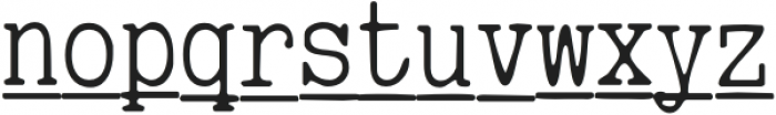 Typewriter Spool SFT Condensed Light Italic otf (300) Font LOWERCASE