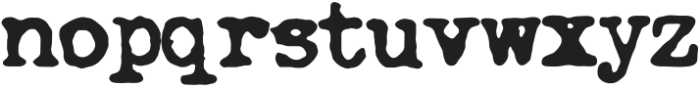 Typewriter TM Regular otf (400) Font LOWERCASE