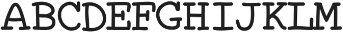 Typewriter Tones Medium otf (500) Font UPPERCASE